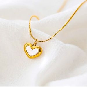 Fashion Stainless Steel Heart Pendant Necklace
